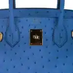 Hermès Birkin 30 Blue Colvert Ostrich Gold Hardware