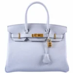 Hermès Birkin 30 Blue Pale Togo Gold Hardware Lushentic bags