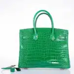 Hermès Birkin 30 Cactus Porosus Crocodile Gold Hardware