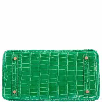 Hermès Birkin 30 Cactus Porosus Crocodile Gold Hardware