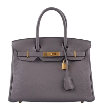 Hermès Birkin 30 Etain Togo Gold Hardware High-quality Lushentic Grade