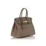 Hermès Birkin 30 Gris Asphalte Ostrich Gold Hardware