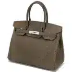 Hermès Birkin 30 Gris Elephant Shiny Niloticus Crocodile Palladium Hardware Lushentic replica handbags