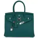 Hermès Birkin 30 Malachite Emerald Toned Clemence Palladium Hardware