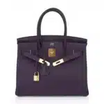 Hermès Birkin 30 Raisin Rich Original Color Togo Gold Hardware