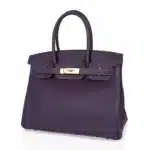 Hermès Birkin 30 Raisin Rich Original Color Togo Gold Hardware