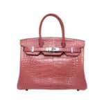 Hermès Birkin 30 Rose Shiny Alligator Mississippiensis Palladium Hardware Lushentic reviews