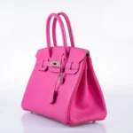 Hermès Birkin 30 Rose Tyrien Chevre Palladium Hardware Lushentic Bags