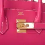 Hermès Birkin 30 Rose Tyrien Epsom Gold Hardware Affordable designer bag dupes