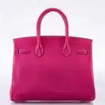 Hermès Birkin 30 Rose Tyrien and Rubis Epsom Palladium Hardware Replica Quality