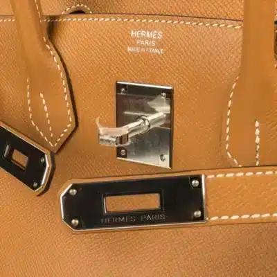 Hermès Birkin 30 Toffee Epsom detaill2