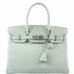 Hermès Birkin 30 Vert D'Eau Matte Alligator Mississippiensis Palladium Hardware