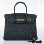 Hermès Birkin 30 Vert Foncé Matte Niloticus Crocodile Gold Hardware