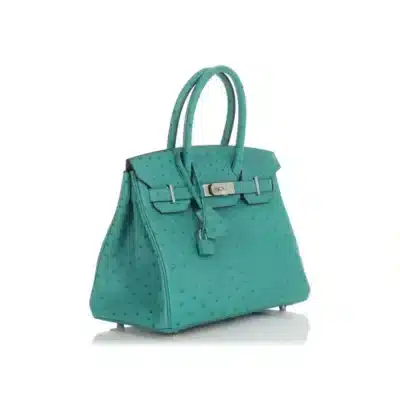 Hermès Birkin 30 Vert Verona Ostrich Palladium Hardware