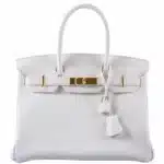 Hermès Birkin 30 White Clemence Gold Hardware Lushentic quality