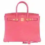 Hermès Birkin 35 Bougenville Pink Matte Crocodile Porosus Gold Hardware