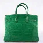 Hermès Birkin 35 Cactus Matte Alligator Mississippiensis Gold Hardware