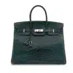 Hermès Birkin 35 Vert Foncé Matte Alligator Mississippiensis Palladium Hardware Handmade replica bags