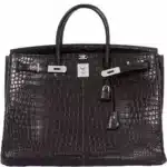 Hermès Birkin 40 Black Matte Crocodile Porosus Palladium Hardware