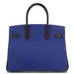 Hermès HSS 2015 Birkin 30 Gris Tourterelle/Bleu Electrique/Raisin Togo Brushed Gold Hardware