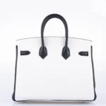 Hermès 2018 HSS Birkin 25 Black and White Togo Palladium Hardware