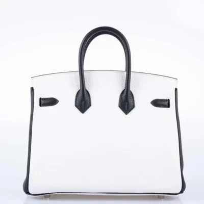 Hermès 2018 HSS Birkin 25 Black and White Togo Palladium Hardware