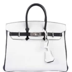 Hermès 2018 HSS Birkin 25 Black and White Togo Palladium Hardware