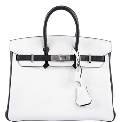 Hermès 2018 HSS Birkin 25 Black and White Togo Palladium Hardware