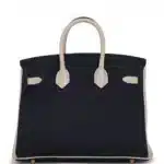 Hermès HSS Birkin 25 Bleu Nuit and Craie Togo Gold Hardware