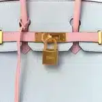 Hermès HSS Birkin 25 Blue and Pink Chevre Mysore Gold Hardware