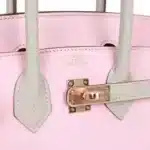 Hermès HSS Birkin 25 Rose Sakura and Gris Perle Chevre Mysore Rose Gold Hardware