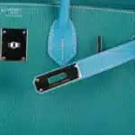 Hermès HSS Birkin 30 Blue Aztec and Paon Chevre Palladium Hardware