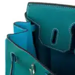 Hermès HSS Birkin 30 Blue Aztec and Paon Chevre Palladium Hardware