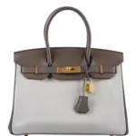 Hermès HSS Birkin 30 Etain/Gris Perle/Etoupe Clemence Gold Hardware dupes bag