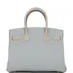 Hermès HSS Birkin 30 Gris Mouette/Gris Tourterelle Clemence Brushed Palladium Hardware Replica designer handbags