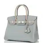 Hermès HSS Birkin 30 Gris Mouette/Gris Tourterelle Clemence Brushed Palladium Hardware Replica designer handbags