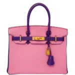 Hermès HSS Birkin 30 Rose Confetti and Anemone Chevre Brushed Gold Hardware Luxury bag lookalikes