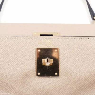 Hermès Kelly 25 Retourne Beton Togo Palladium Hardware handbag dupes