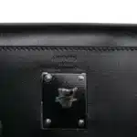 Hermès HSS Limited Edition Kelly 32 Black Box Calfskin Black Enamel Hardware Replica luxury handbag