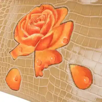 Hermès HSS Rare Collectible Birkin 35 Poussiere Dewdrop And Roses Shiny Porosus Crocodile One of a Kind Palladium Hardware Lushentic reviews