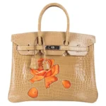 Hermès HSS Rare Collectible Birkin 35 Poussiere Dewdrop And Roses Shiny Porosus Crocodile One of a Kind Palladium Hardware Lushentic reviews