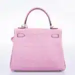 Hermès Kelly 25 Retourne 5P Bubblegum Pink Matte Alligator Mississippiensis Palladium Hardware handbag dupes