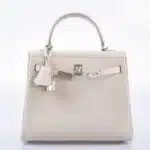 Hermès Kelly 25 Retourne Beton Togo Palladium Hardware handbag dupes