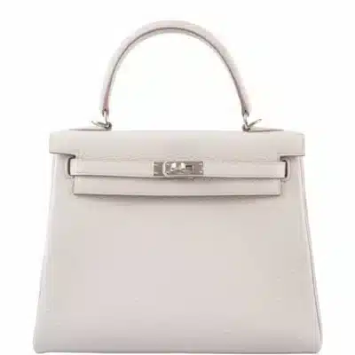 Hermès Kelly 25 Retourne Beton Togo Palladium Hardware handbag dupes