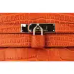 Hermès Kelly 25 Retourné Gold Matte Alligator Mississippiensis Palladium Hardware replica bags