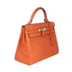 Hermès Kelly 25 Retourné Gold Matte Alligator Mississippiensis Palladium Hardware replica bags