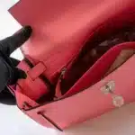 Hermès Kelly 25 Retourne Rose D'ete Swift Palladium Hardware dupes bag