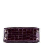 Hermès Kelly 25 Sellier Aubergine Shiny Niloticus Crocodile Gold Hardware Lushentic reviews