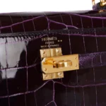 Hermès Kelly 25 Sellier Aubergine Shiny Niloticus Crocodile Gold Hardware Lushentic reviews