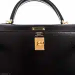 Hermès Kelly 25 Sellier Black Box Gold Hardware Lushentic Grade bags